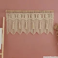 Hand-woven Macrame Cotton Tapestry Curtain, Wall Hanging Art Tapestry, Boho Decoration, Bohemian Wedding Backdrop Tapestry