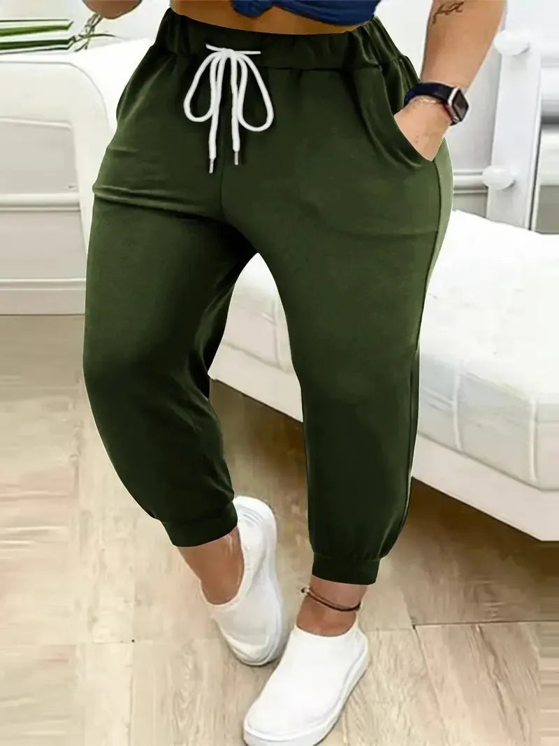 Plus size to 5XL pocket sweat pants in Many colors