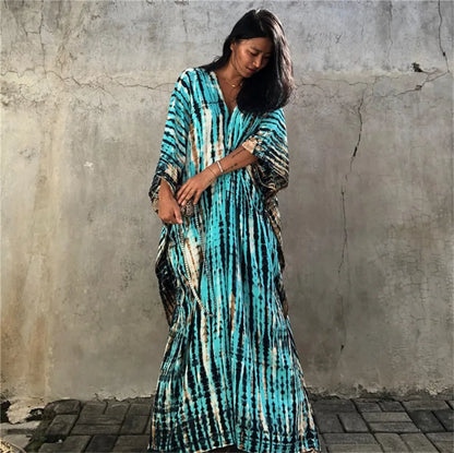 Beautiful Plus Size Women Casual Caftan Dress Swimwear or Casual or Lounging wear