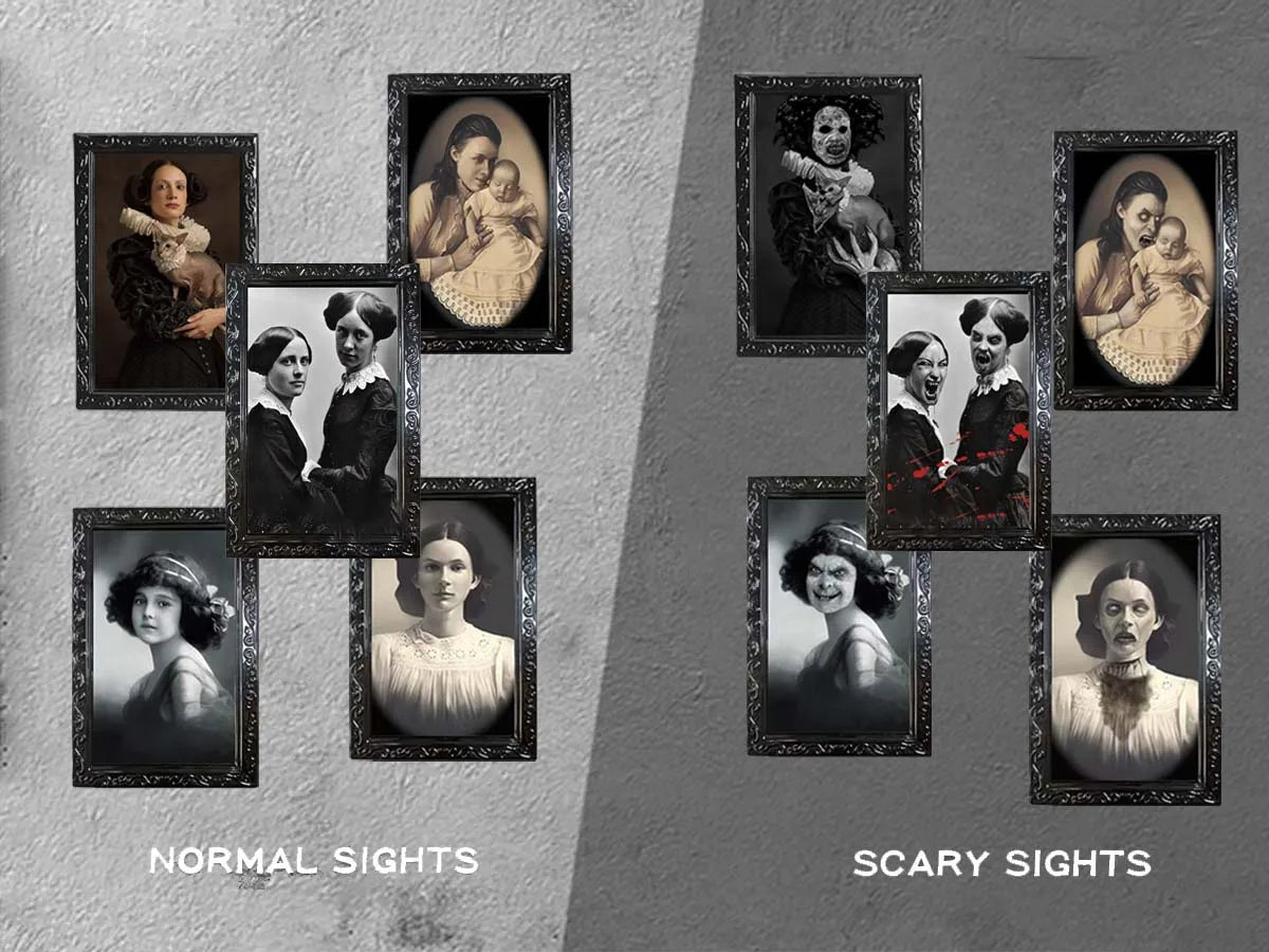 9 Different 3D Changing Portrait Faces