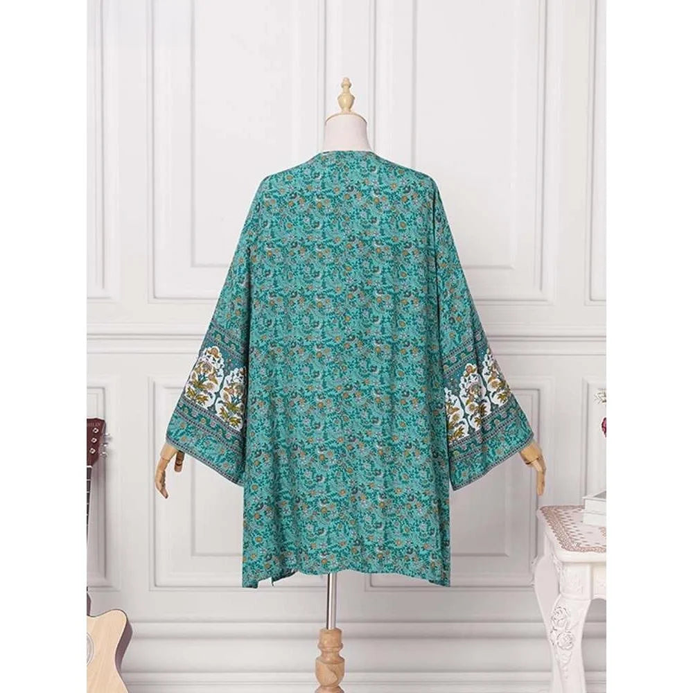 Women's Boho Blouse Cardigan Top, Casual Cover-Up in 12 designs