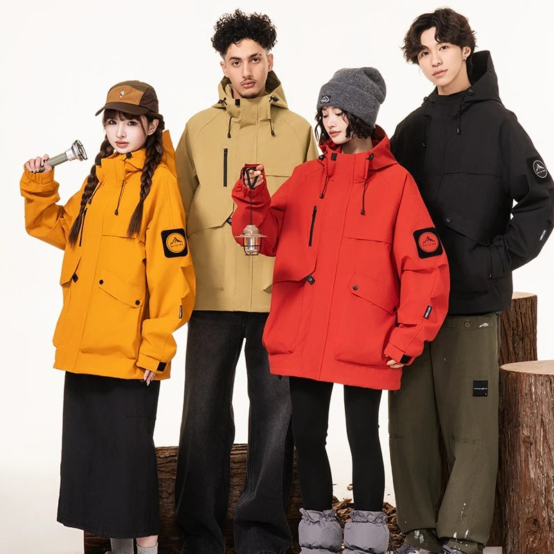 Lightweight, Wind and Waterproof Hooded Jacket. Velcro Banded Sleeves, 9 Colors