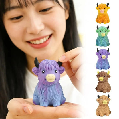 Glitter Highlander Cow Squishies