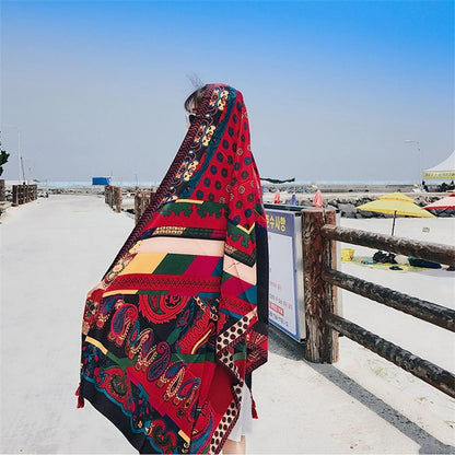 90x180cm 9 Styles Print Bohemian Sarong Wrap Long Scarf