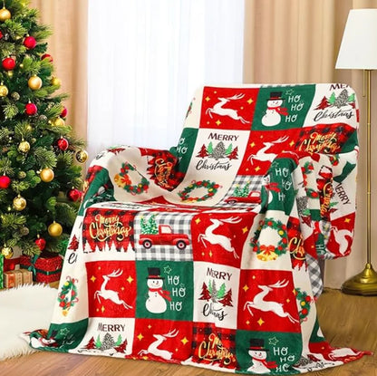 Christmas Sherpa Throw Blanket, Super Soft and Warm Blanket in 11 different Prints