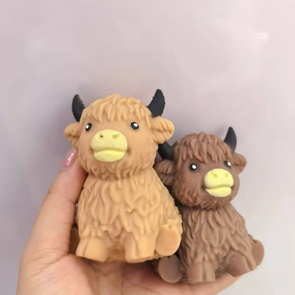 Glitter Highlander Cow Squishies