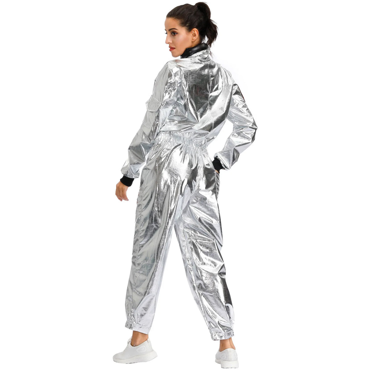 Adult and Children Astronaut Costumes, Couples Spaceman Cosplay Space Suit, Halloween Family Party Dress Up
