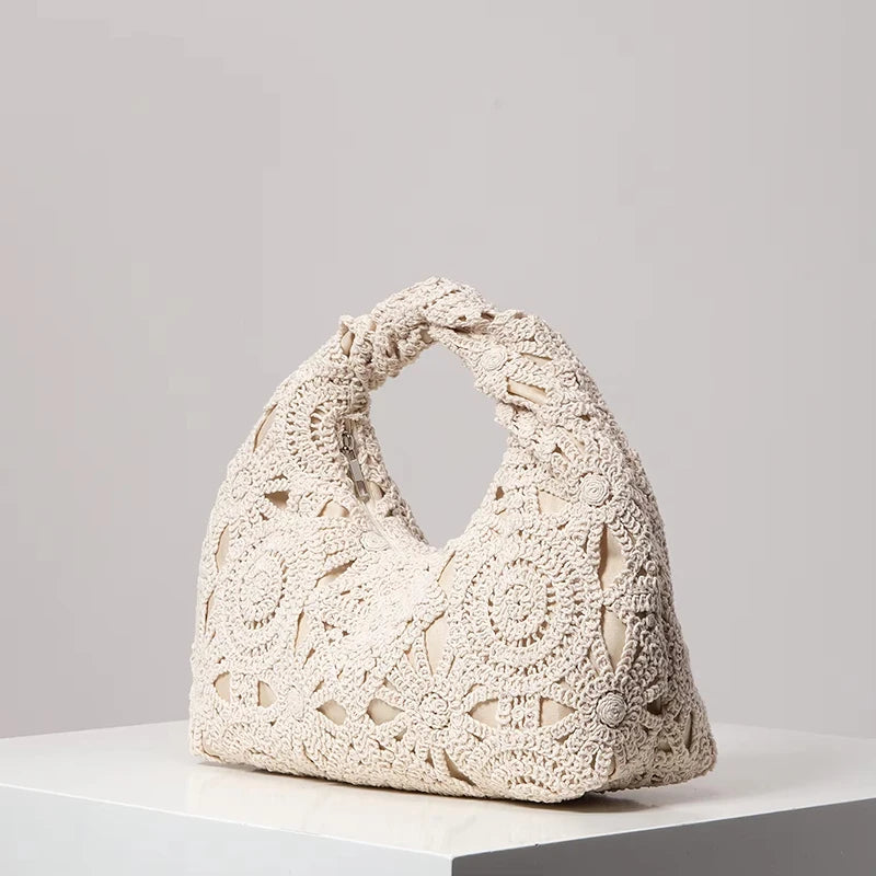 Boho Wicker Bag, Premium Tote Size, Handmade Woven