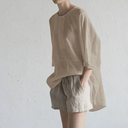 Plus Size 5xXL Casual Cotton-Linen Blend for An Airy feel, Large Baggy Fit,