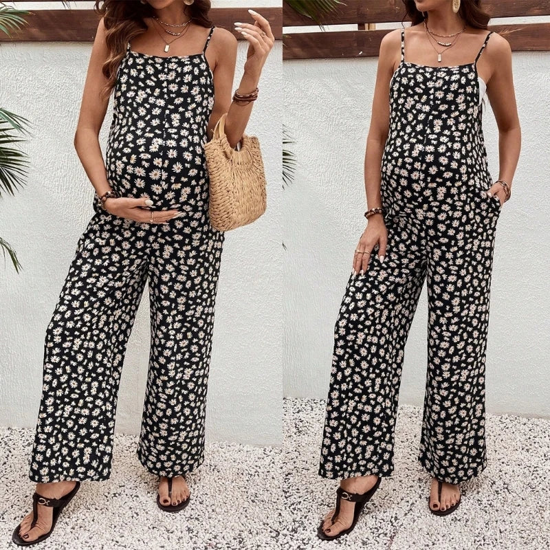 Maternity Overalls Designed for Warm Weather, Roomy Cut & Soft Material