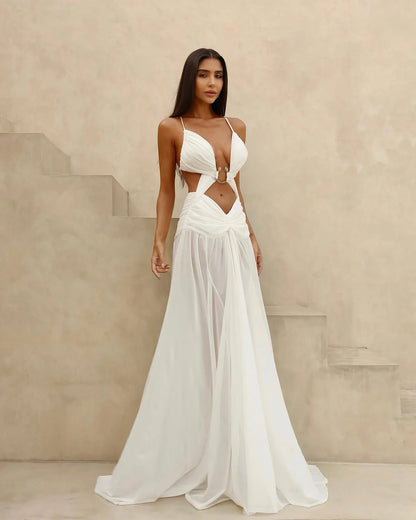Elegant Chiffon 2 Piece Bikini Dress Sexy Women Swimsuit