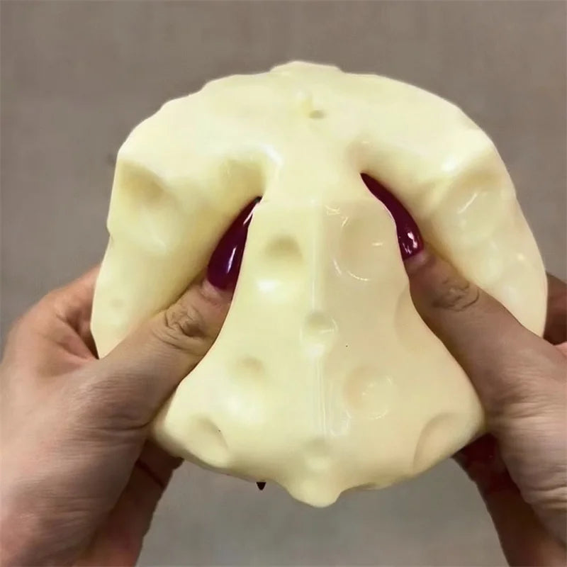 *-*Jumbo Cheese Cube Stress Ball