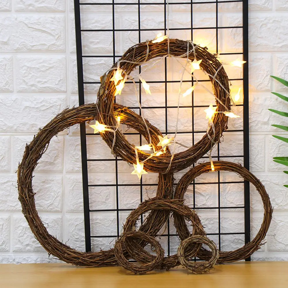 8-30CM  Artificial Wicker Vine Wreaths. Versatile to decorate for Halloween, Christmas, Kwanzae, Hanukkah, New Year, and any holiday or season!