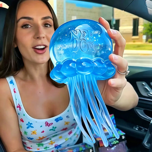 Nee Doh Jellyfish  Squishy Fidget Toy, Water Sensory Soft Jelly Squeeze, Stress Relief  and Hand Exerciser