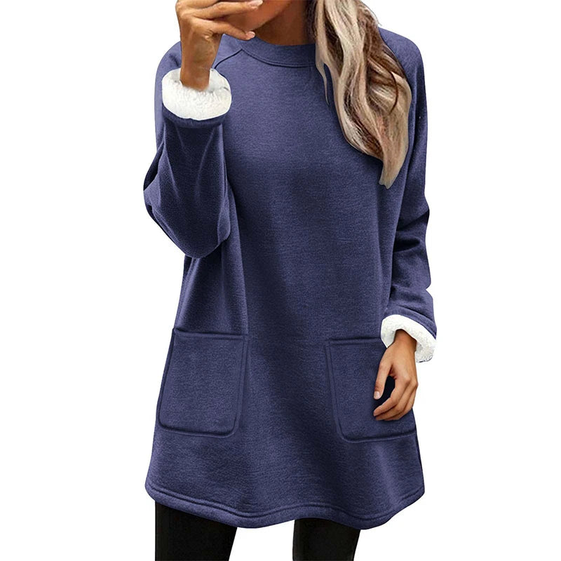 Casual Fleece Sweatshirts Women 15 prints or solids to choose from, with Pockets