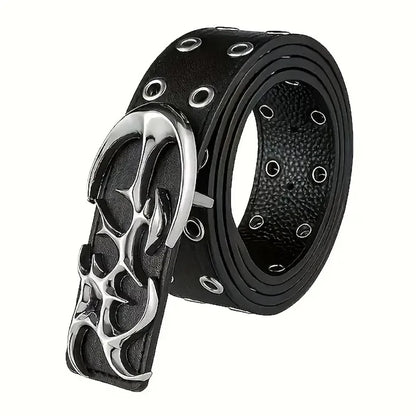 Plus sizes up to 51 Inches Riveted PU Leather Punk Belt For Men and Women