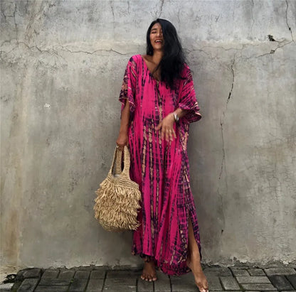 Beautiful Plus Size Women Casual Caftan Dress Swimwear or Casual or Lounging wear