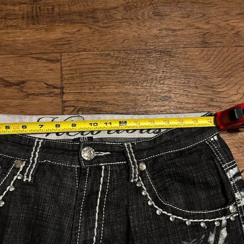 Baggy Denim Vintage Shorts  Casual Knee length