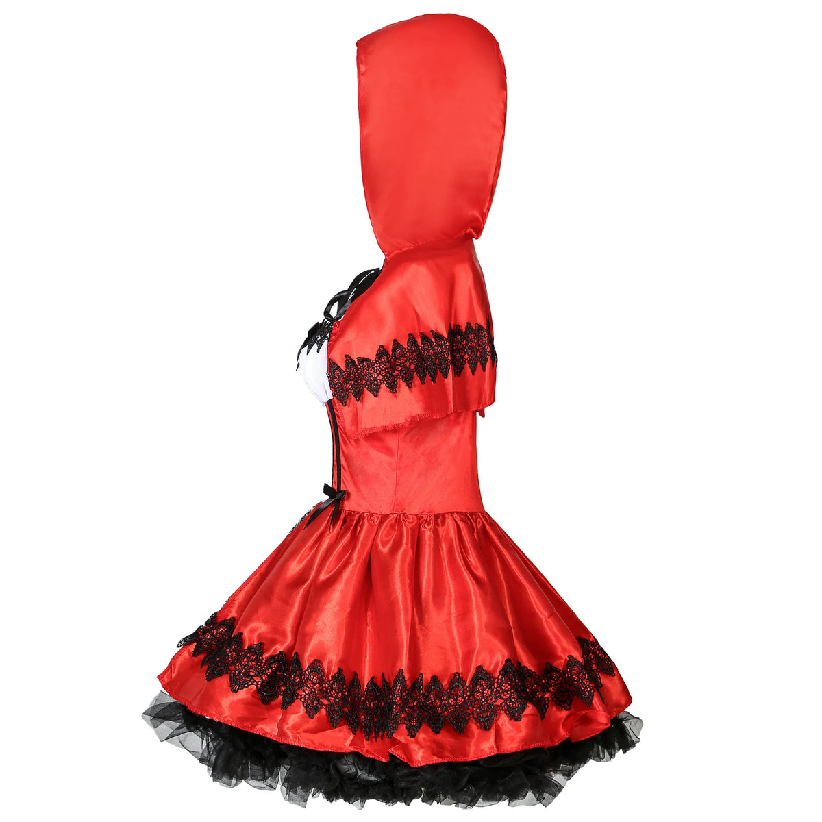 Adult Little Red Riding Hood Halloween Costume. Dress with Hooded Shoulder Cape included
