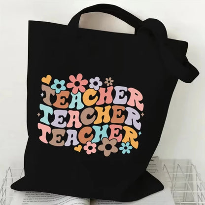 Teacher's Day Gift BAG!! Teacher Print Canvas Tote Bag!!  MAKE THE BAG THE GIFT OR THE GIFT BAG!!