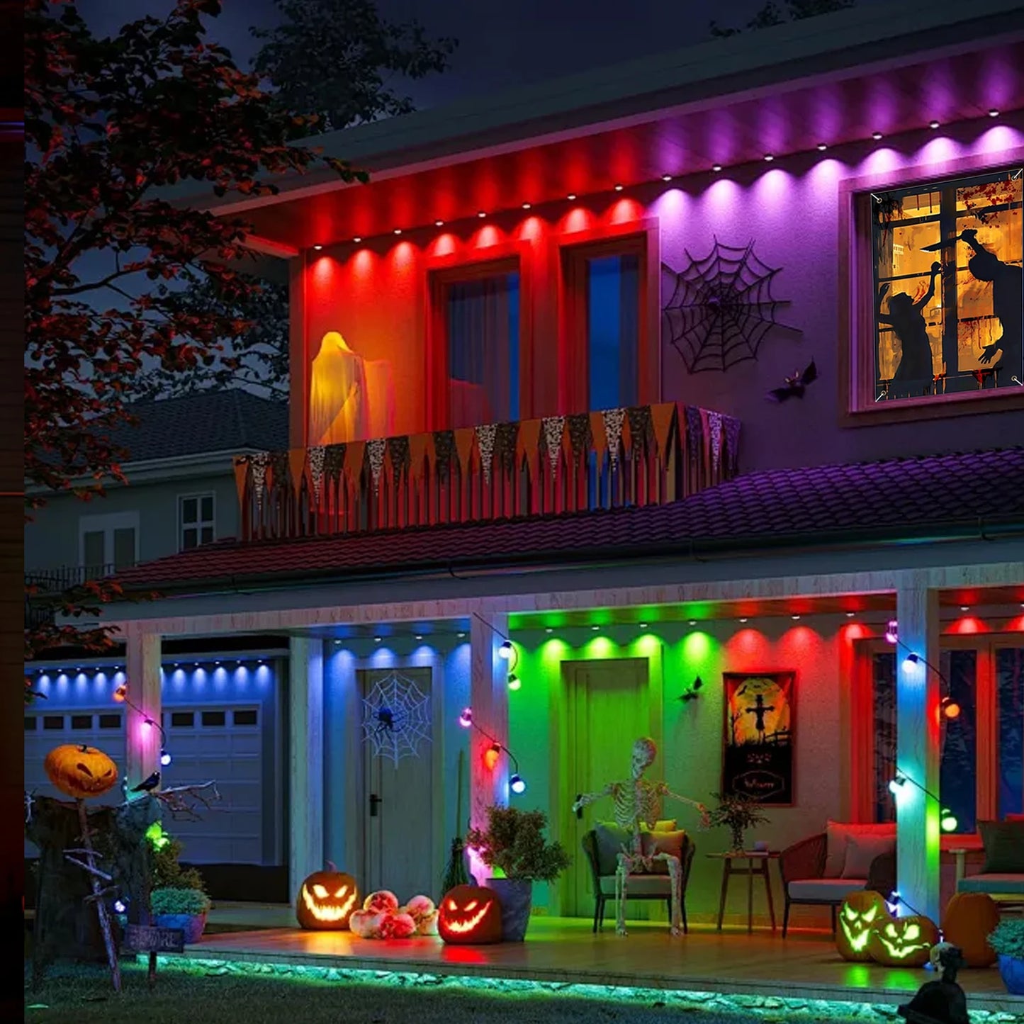 Fabric Halloween Window or Door Cover Decorations,