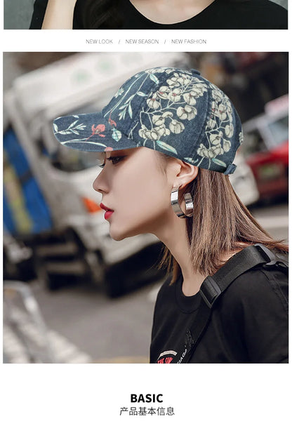 35 Designs of Boho Washed Denim Baseball Caps