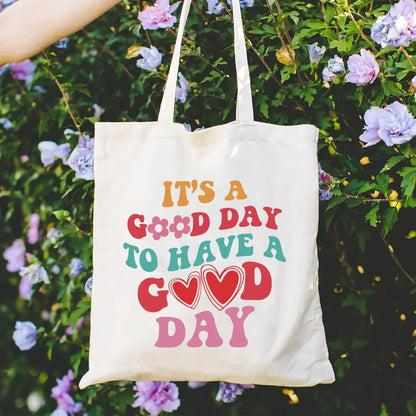 Canvas Book Themed Tote Bag Shoulder Bags. ALSO MAKES A GREAT GIFT BAG--WHY USE PAPER????