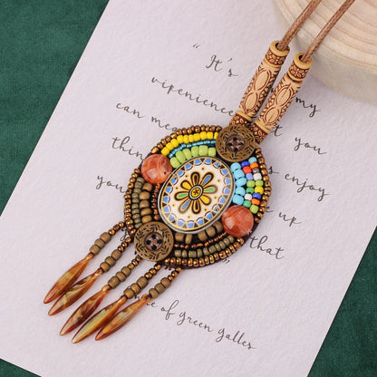 20 Designs handmade Vintage Bohemian leather braided necklace, Nepal jewelry