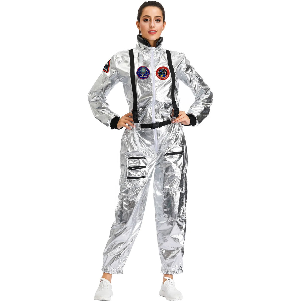 Adult and Children Astronaut Costumes, Couples Spaceman Cosplay Space Suit, Halloween Family Party Dress Up