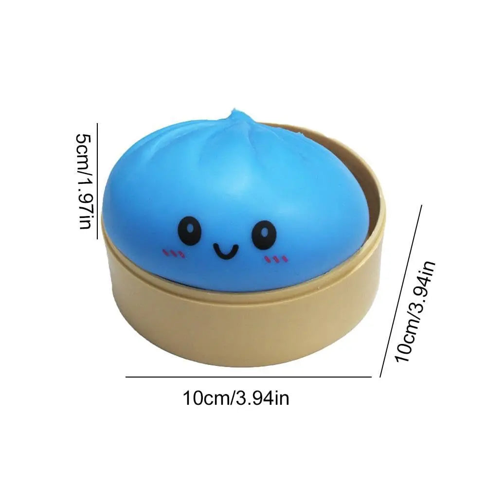 Squishy Dumpling Bun Toy, Slow Rising Glitter Dumpling Stress Ball