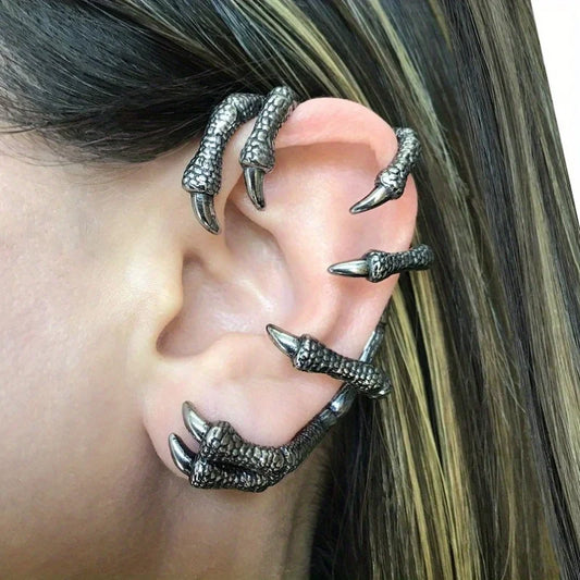 Vintage Earrings  of Zinc Alloy Octopus Earrings (Also flowers)