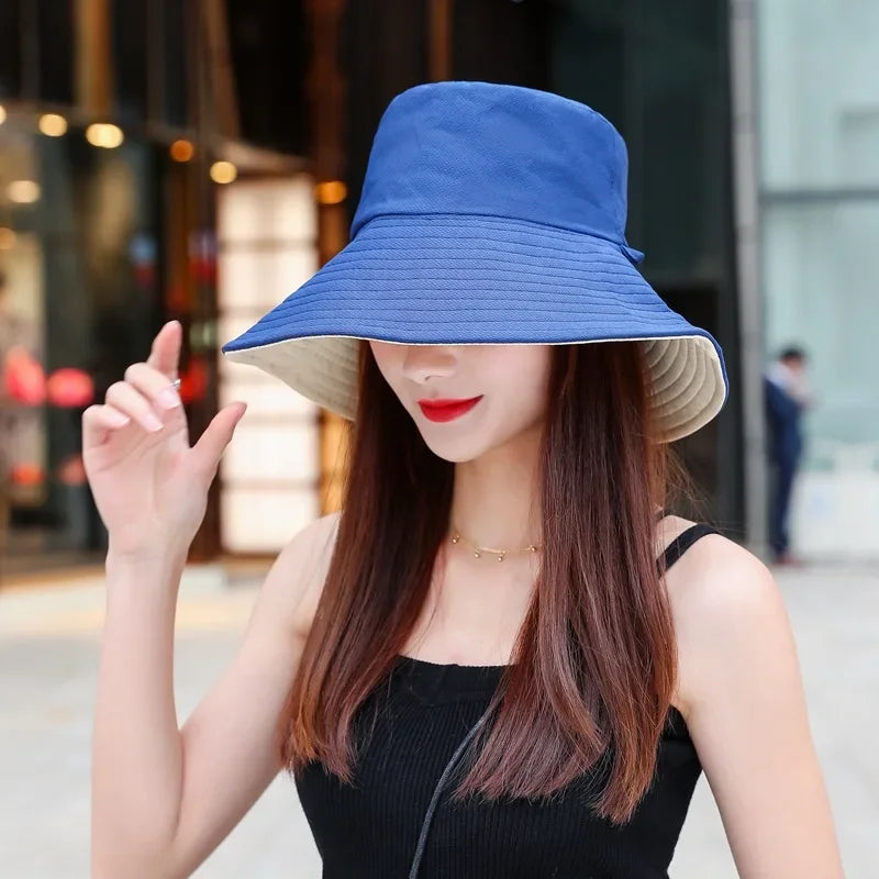 Reversible Bucket Hats, Several colors and designs, Large Brim for UV Sun Protection