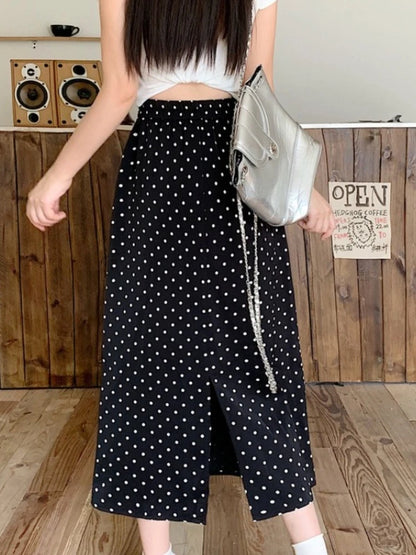 Sizes to 4XL, Elastic Waist, Midi Skirt