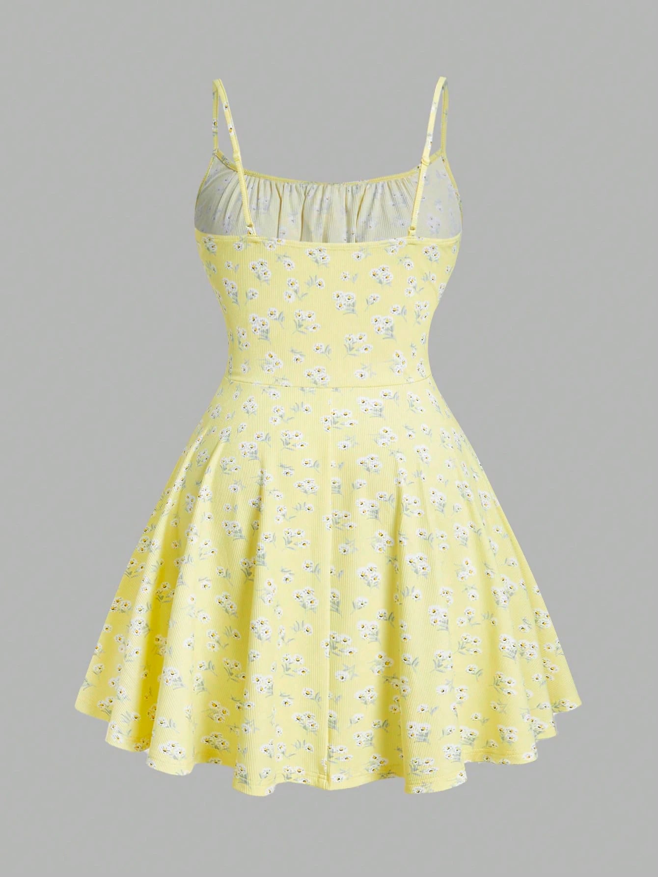 Floral sleeveless thin strap camisole dress--Extra Small to Large Sizes