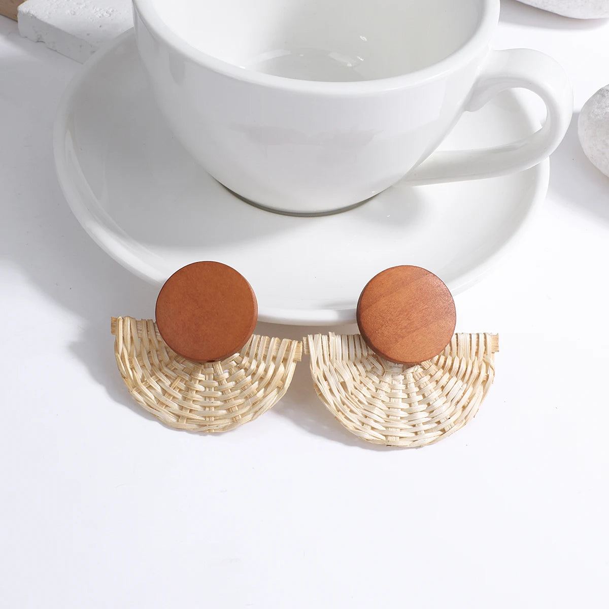Handmade Wooden Drop Earrings