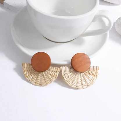 Handmade Wooden Drop Earrings