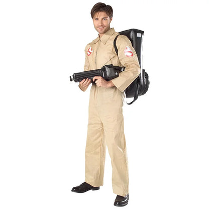 Ghostbusters Costumes Themed Cosplay Jumpsuit with Bag, Ideal Children and Adult Full Set Costumes