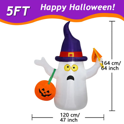 Choose from 9 Different Halloween Inflatables with Built-in LEDs.  Pumplins, Ghosts, and Ghouls