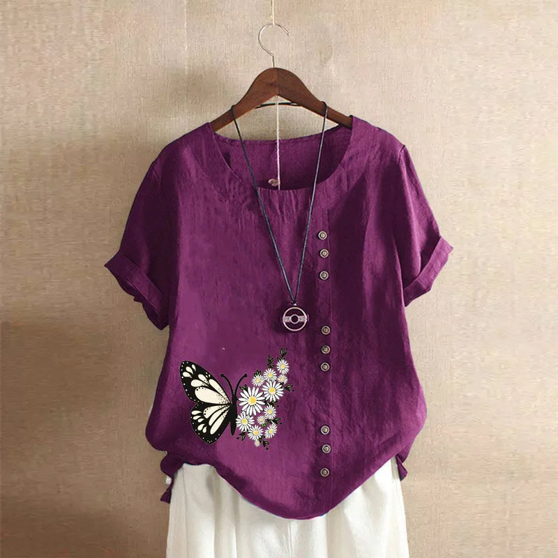 Sizes to 5XL Cotton Linen Vintage T-shirt Casual Loose Long Shirts with rolled sleeves.