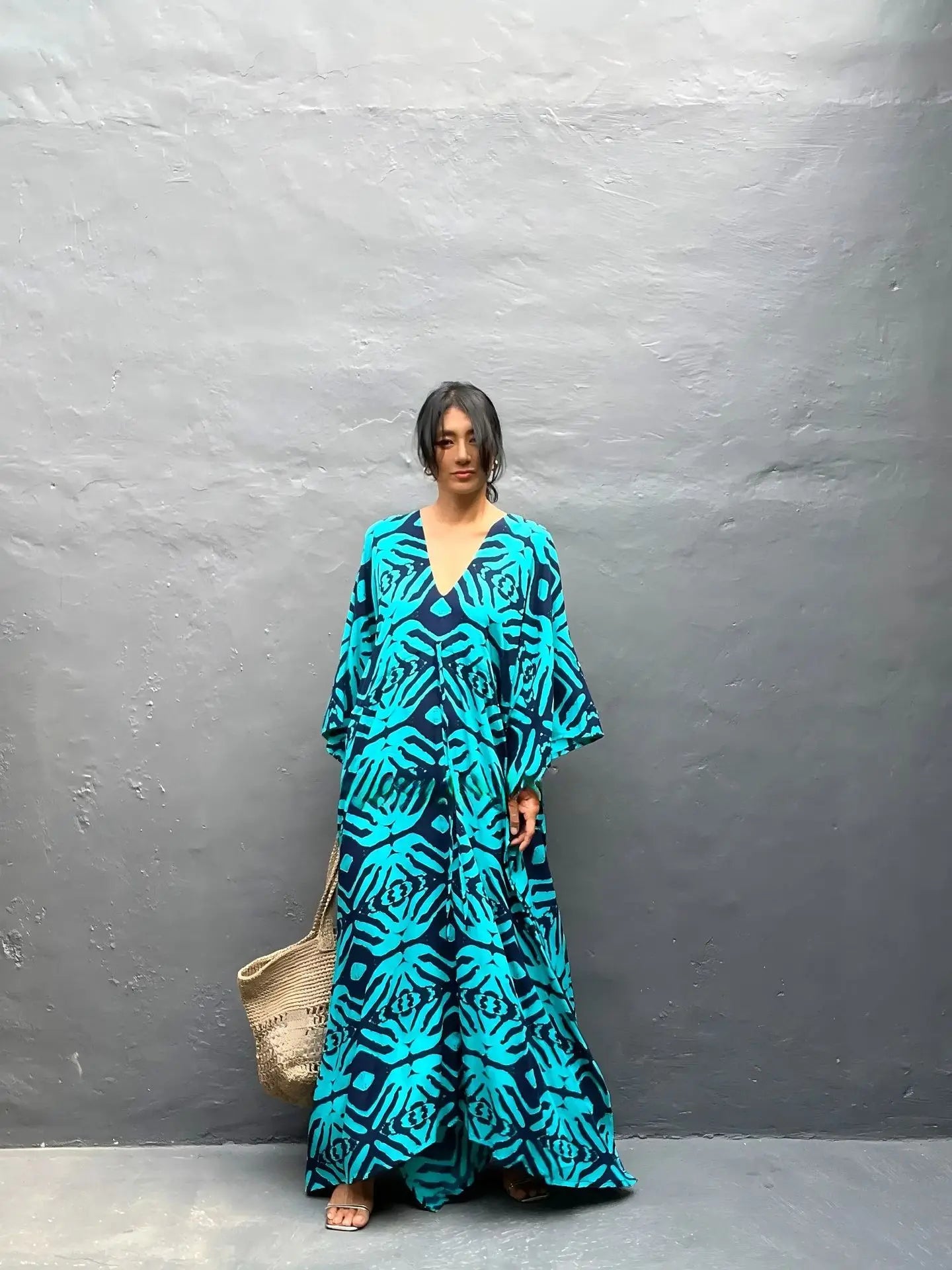 V-Neck Caftan Dresses Swimsuit Cover-Up Lounge Dresses