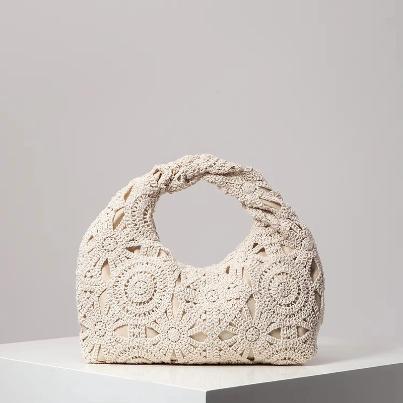 Boho Wicker Bag, Premium Tote Size, Handmade Woven