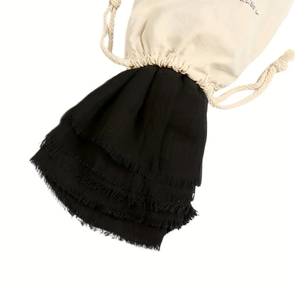Bohème Style Solid Color Scarf, Light-weight Breathable, Sun Protectant Scarf