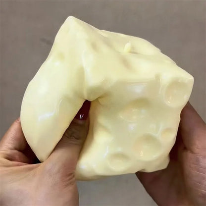 *-*Jumbo Cheese Cube Stress Ball