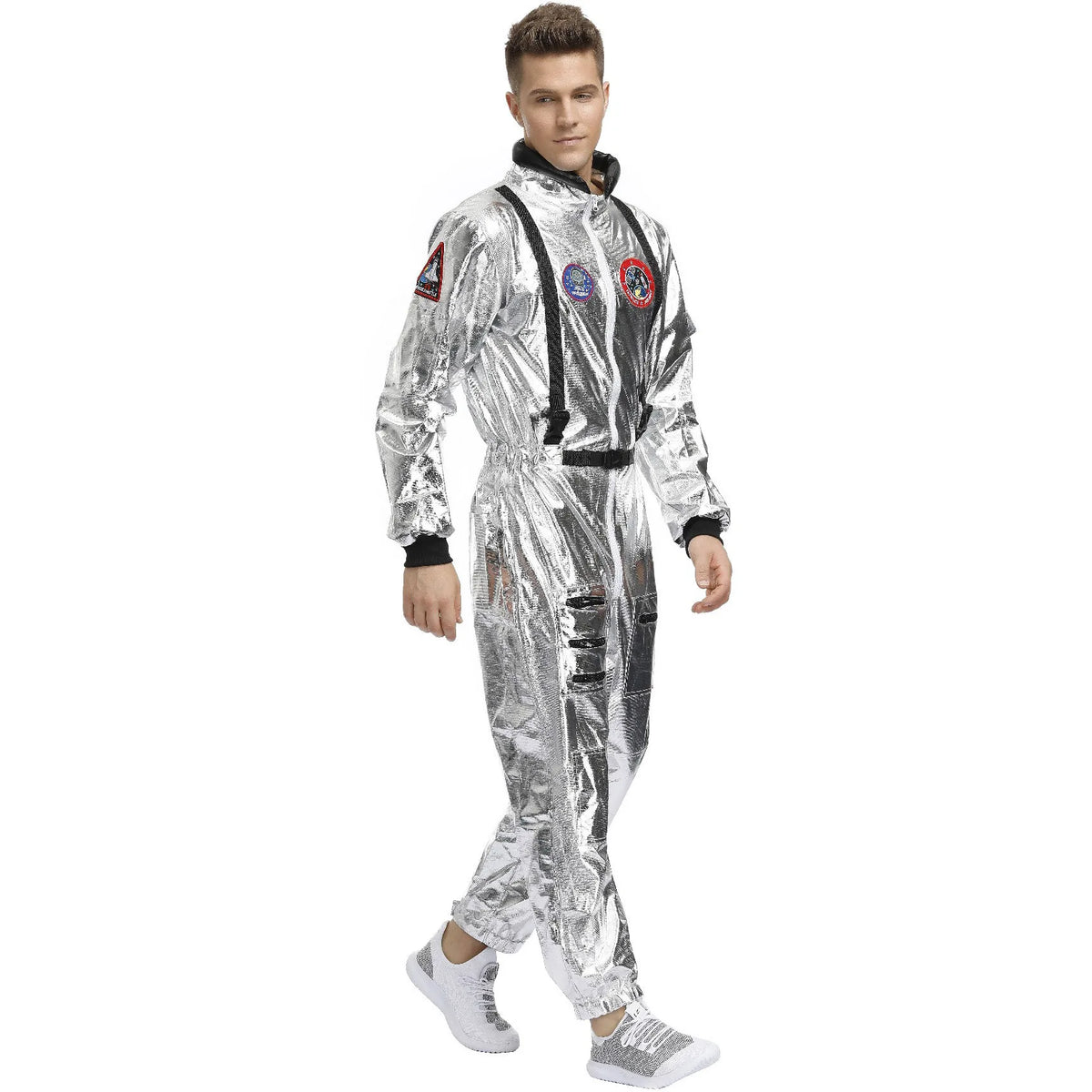 Adult and Children Astronaut Costumes, Couples Spaceman Cosplay Space Suit, Halloween Family Party Dress Up