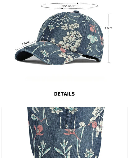 35 Designs of Boho Washed Denim Baseball Caps