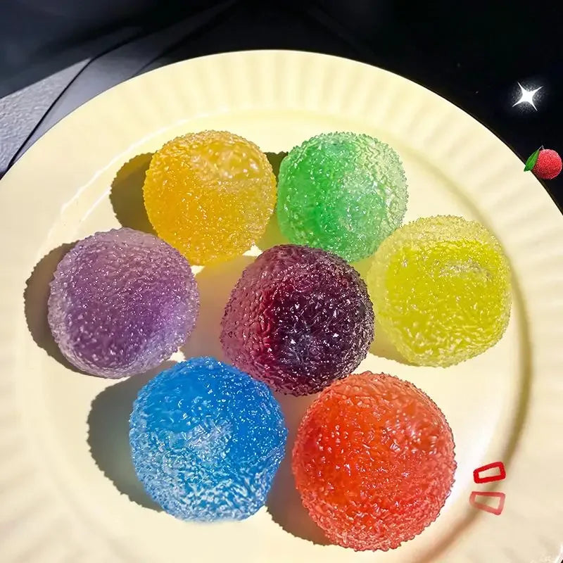 Sensory Slushie Squeeze Ball 1PC Reusable Crunchy Crackling Toy for Stress Relief