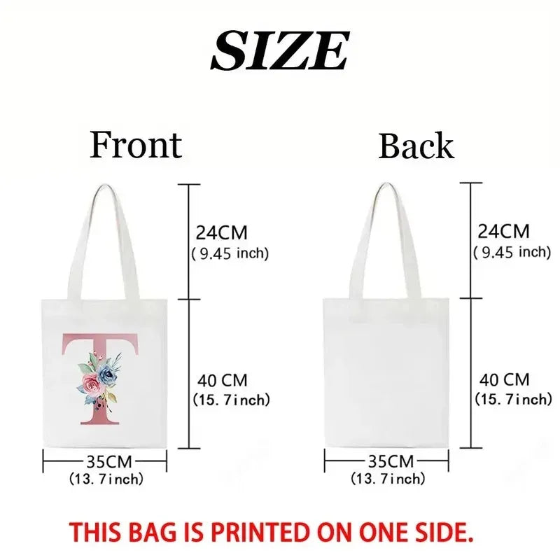 Great Gift Bag, Floral Pattern Print Canvas Multifunctional Tote.  Can even be used to pack gifts in!  Why Use Paper??