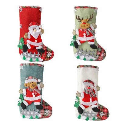 Christmas Hanging Canvas Stockings