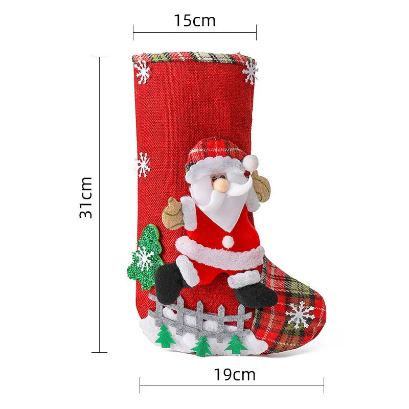 Christmas Hanging Canvas Stockings