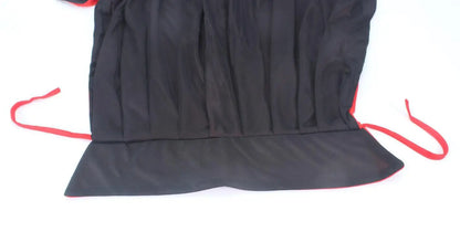 Halloween Women/Men's Hooded Cape Black and Red Reversible